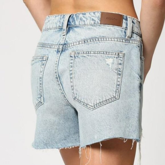 Hidden Jeans Sofie High Rise Mom Jean Shorts - Picture 2 of 2